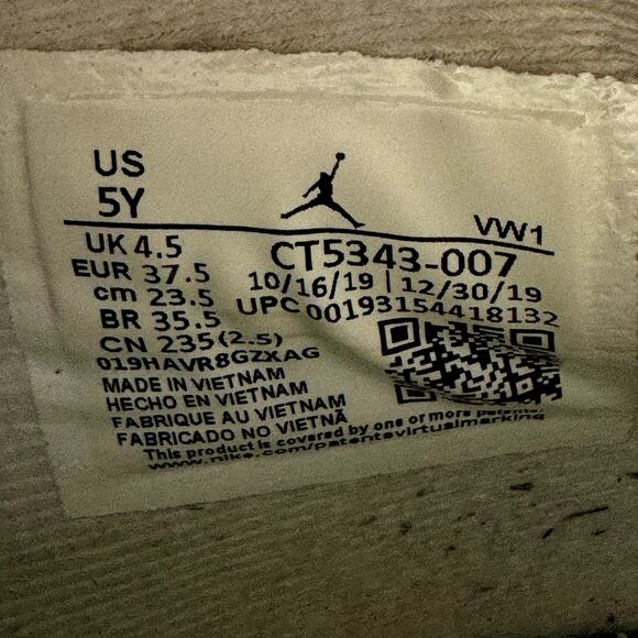 Size 5 - Nike Air Jordan 4 Retro SE GS Neon 95 Men's Shoes - Picture 7 of 8